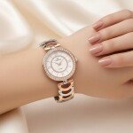 IIK COLLECTION Watches for Women Round Studded Dial |Analogue Quartz Movemnet Ladies Watch|Long Battery Life|Stainless S