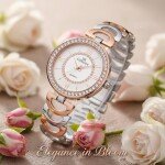 IIK COLLECTION Watches for Women Round Studded Dial |Analogue Quartz Movemnet Ladies Watch|Long Battery Life|Stainless S