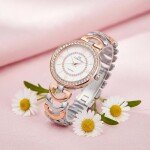 IIK COLLECTION Watches for Women Round Studded Dial |Analogue Quartz Movemnet Ladies Watch|Long Battery Life|Stainless S