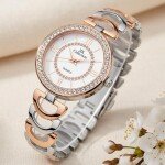 IIK COLLECTION Watches for Women Round Studded Dial |Analogue Quartz Movemnet Ladies Watch|Long Battery Life|Stainless S