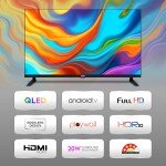 VW 101 cm (40 inches) Spectra Series Full HD Smart QLED Android TV VW40AQ3