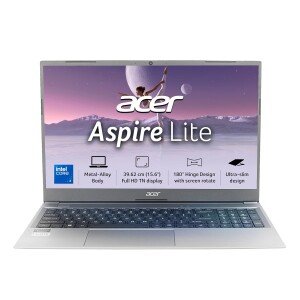 Acer Aspire Lite Intel Core i3/Core 3 14th Gen-100U Processor, Office 2024 + M365 Basic, 8GB RAM/256GB SSD, 15.6"/39.62