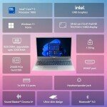Acer Aspire Lite Intel Core i3/Core 3 14th Gen-100U Processor, Office 2024 + M365 Basic, 8GB RAM/256GB SSD, 15.6"/39.62