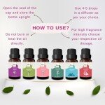 AIR-ROMA Aroma Diffuser Oil Combo of 6 (Lemon Grass, Japanese Rose, Madurai Jasmine, Apple Spice, English Ocean and Ging