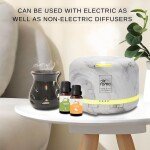 AIR-ROMA Aroma Diffuser Oil Combo of 6 (Lemon Grass, Japanese Rose, Madurai Jasmine, Apple Spice, English Ocean and Ging