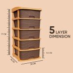 TEX-RO Plastic Modular Drawer Organizer Plastic Drawer Storage Chest Of Drawers Rack Drawer Organizer Storage Box | Larg