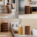 TEX-RO Plastic Modular Drawer Organizer Plastic Drawer Storage Chest Of Drawers Rack Drawer Organizer Storage Box | Larg