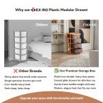 TEX-RO Plastic Modular Drawer Organizer Plastic Drawer Storage Chest Of Drawers Rack Drawer Organizer Storage Box | Larg